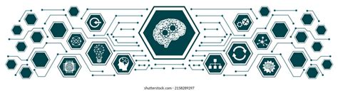 Concept Deep Learning Connected Icons Stock Illustration 2158289297