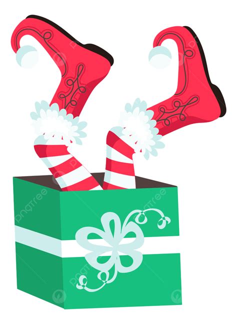 Christmas Present Boxes Vector Hd Images Christmas Elf Stuck In