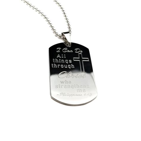 Bible Verse Dog Tag Keepsake - UniqJewelryDesigns