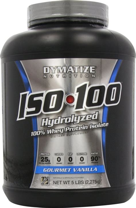 Dymatize Iso 100 Hydrolyzed 100 Whey Protein Isolate 2263gr Βανίλια