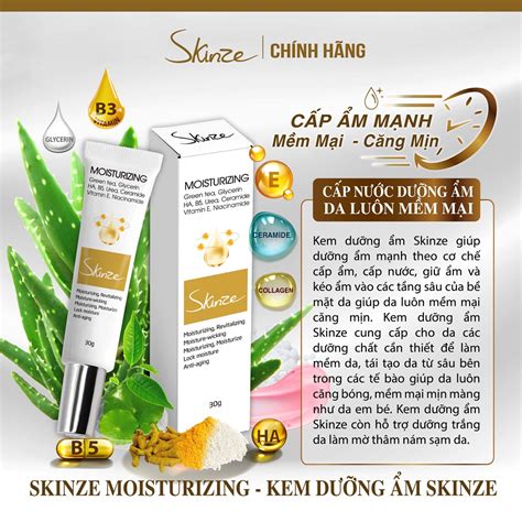 Kem Dưỡng ẩm Skinze Moisturizing Làm Mịn Và Cung Cấp độ ẩm Cho Da Với