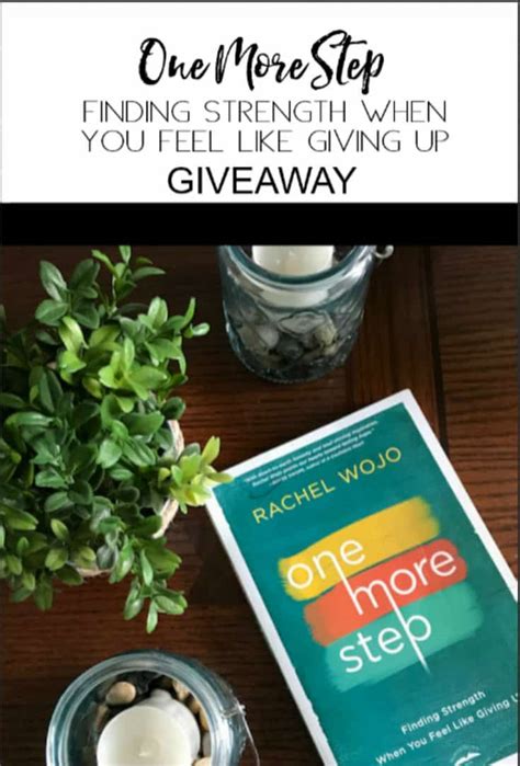 One More Step Book Giveaway - Rachel Wojo