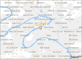 Clichy (France) map - nona.net