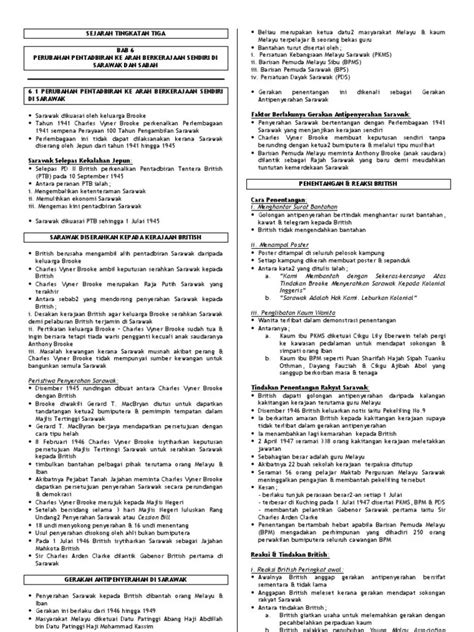 Nota Ringkas Sejarah Tingkatan 3 Bab 2 Sejarah Tingkatan 3 Kssm Bab 5 Pentadbiran Barat Di