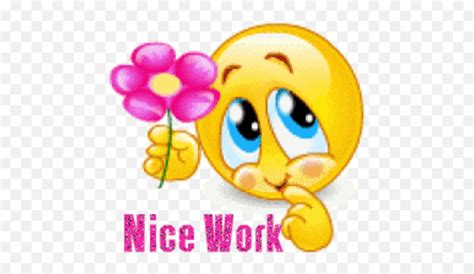 Smilies Thank You Smiley Flowers Emojicurtsy Emoji Free