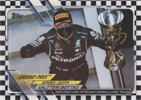 2021 Topps Formula 1 Grand Prix Winners Checkered Flag 147 Valtteri