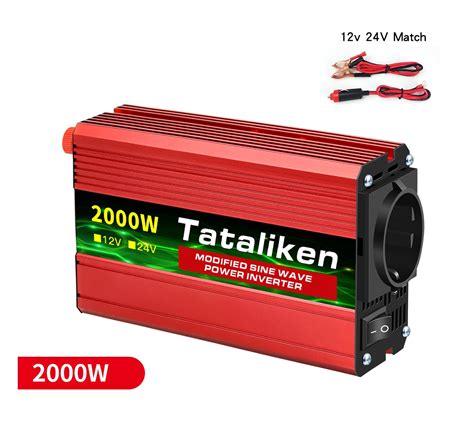 Автомобильный инвертор 12V 220V Tataliken Power Inverter DC to AC 12V