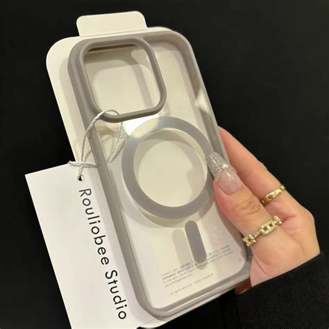 Magsafe Funda Magn Tica De Carga Inal Mbrica Para Iphone Cubierta