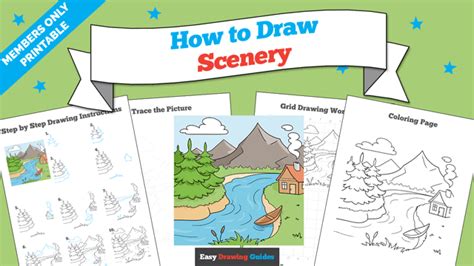 How to Draw Scenery - Really Easy Drawing Tutorial