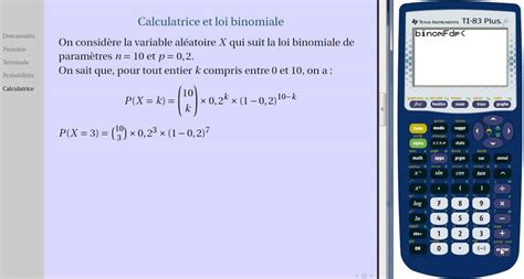 Calculatrice Et Loi Binomiale YouTube