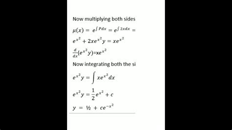 linear differential equation रखय समकलन समकरणरखय समकलन समकरण