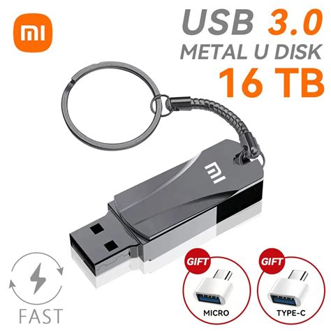 Xiaomi 2TB Metal Usb 3 0 Flash Drives High Speed Pendrive 1TB 16TB Usb