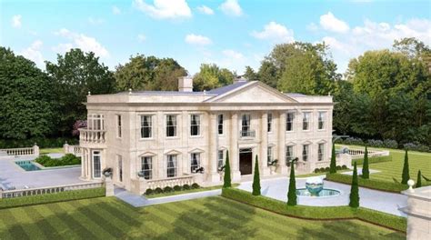 This Is An Artists Rendering Of A Large Mansion