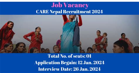 CARE Nepal Recruitment 2024 Notification Released For Food And