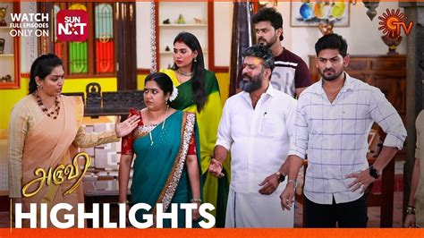 Aruvi Highlights Feb Tamil Serial Sun Tv Youtube