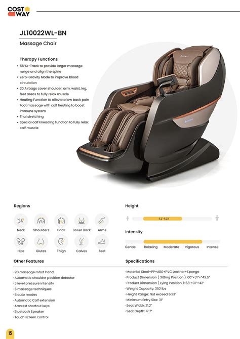 Costway Massage Chair Manual Costway