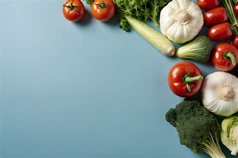 Premium Photo Vegetable In Copyspace Background Concept Big Blank Space