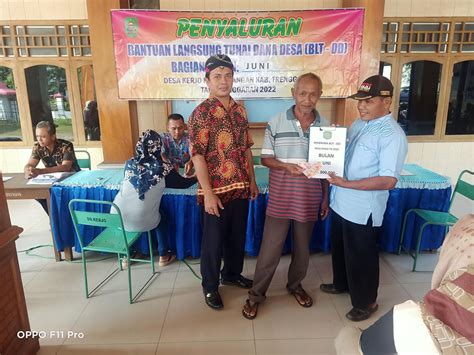 Penyaluran BLT DD Bulan Juni 2022 Website Desa Kerjo