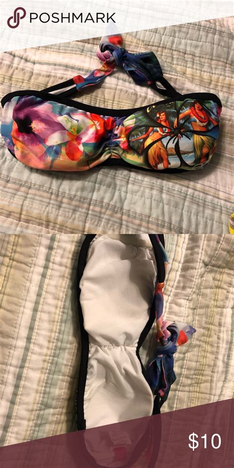Strapless Bikini Strapless Bikini Top Worn 3 Times Swim Bikinis Strapless Bikini Strapless