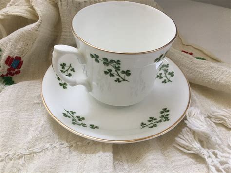 Arklow Shamrock Bone China Made In Ireland Good Luck Tea Set Etsy