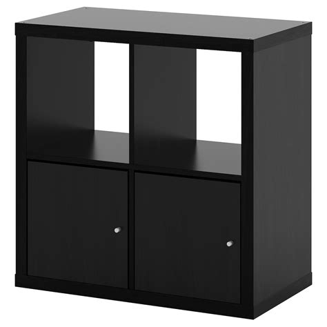 Kallax Shelf Unit With Doors Black Brown 3038x3038 Ikea