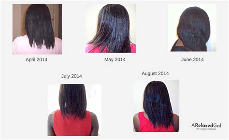 Relaxed Hair Health Update 5 Months Into My Hair Journey A Relaxed Gal