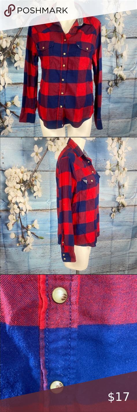 Jachs Girlfriend Bea Flannel Shirt Snap Front Clothes Design Flannel Shirt Women S Plaid Shirt