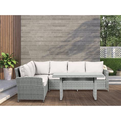 Garten Living Sitzer Lounge Set Sorellina Aus Polyrattan Mit Polster