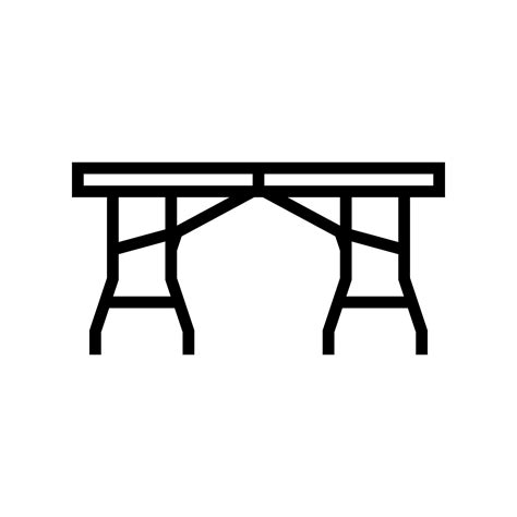 folding table line icon vector illustration 10222667 Vector Art at Vecteezy