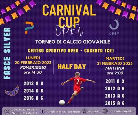 Carnival Cup 19 21 Febbraio 2023 Paideia Sport