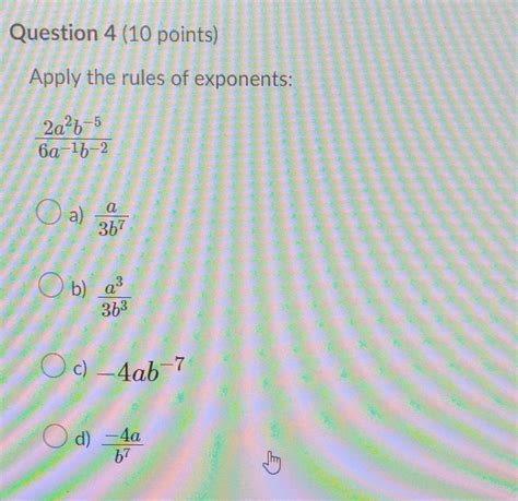 Solved Question 1 10 Points Given X ³ 5 X7 To Apply The