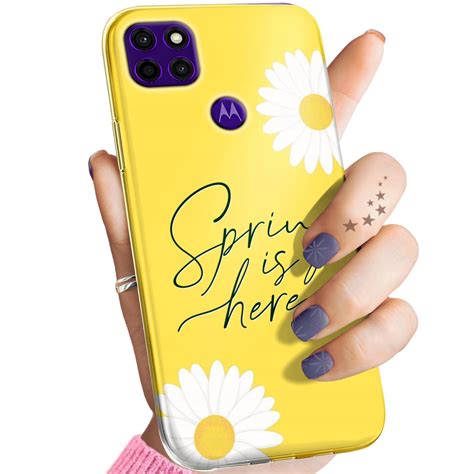 ETUI DO MOTOROLA MOTO E7 PLUS WZORY WIOSNA WIOSENNE SPRING OBUDOWA CASE