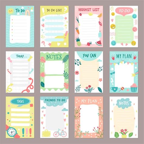 checklist templates organizer planner list   month  daily