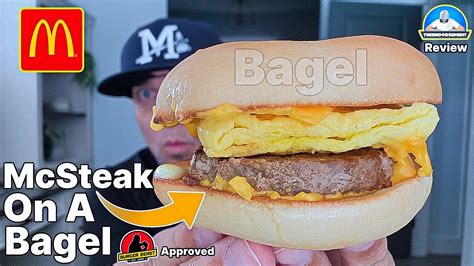 Mcdonalds® Steak Egg And Cheese Bagel Sandwich Review 🥩🍳🧀🥯