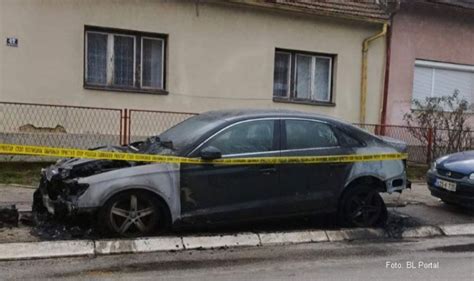 Gorio Auto U Centru Banjaluke Intervenisali Vatrogasci FOTO VIDEO