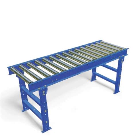 Mild Steel Belt Blue Roller Conveyor Capacity 100 Kg Feet At Rs 35000