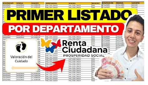 Consulta El Listado De Beneficiarios Renta Ciudadana Valoraci N