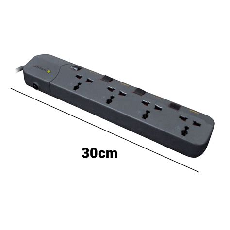 Newstar Powerstrip 4 Universal Sockets w/ Individual Switches (2 Meters