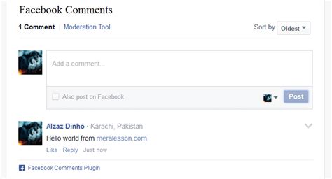 How To Add Facebook Comments System In Wordpress Meralesson Blogger