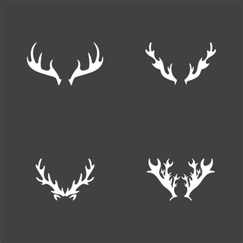 Deer Antlers Logo Template Illustration Design 25909798 Vector Art At