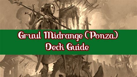 Gruul Midrange Ponza Deck Guide Modern MTGO YouTube