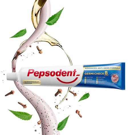 Pepsodent Advanced Anti Germ Formula Germi Check 8 Actions 21g Souq