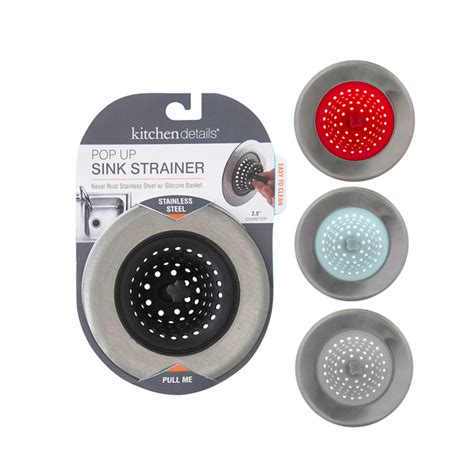 Stainless Steel Rim & Silicone Sink Strainer - Maison Handal