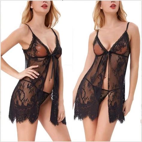 Jual Sexy Lingerie Murah Baju Tidur Wanita Seksi Ta Hitam Di Lapak