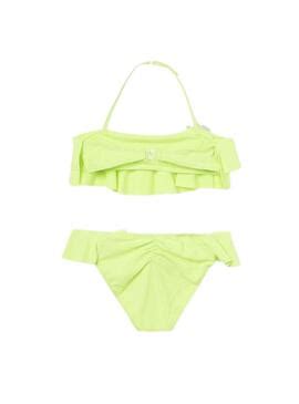 Bikini Mayoral Volante Amarillo Fluor para Niña
