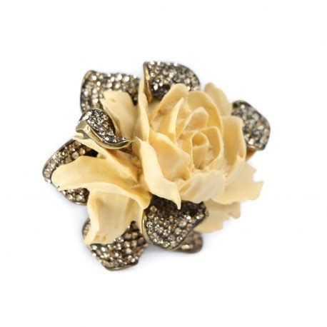 Anel T Arrigoni Rosália Nude Ouro Vintage