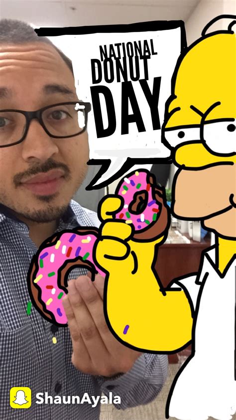 National Donut Day With Homer Simpson And Shaun Add Me On Snapchat