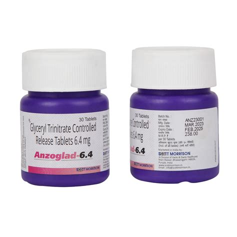 Glyceryl Trinitrate Controlled Released Tablets Mg Manufacturer