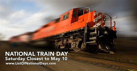 National Train Day - List of National Days