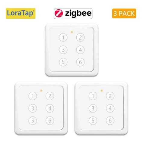 Loratap Zigbee Tuya Smart Life Eu Standard Button Gang Scene